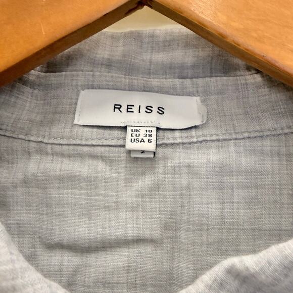Reiss Mimi Cotton‎ Twin Pocket Shirt US 6 Sofia Richie Clean Girl Casual Loose - Picture 5 of 5